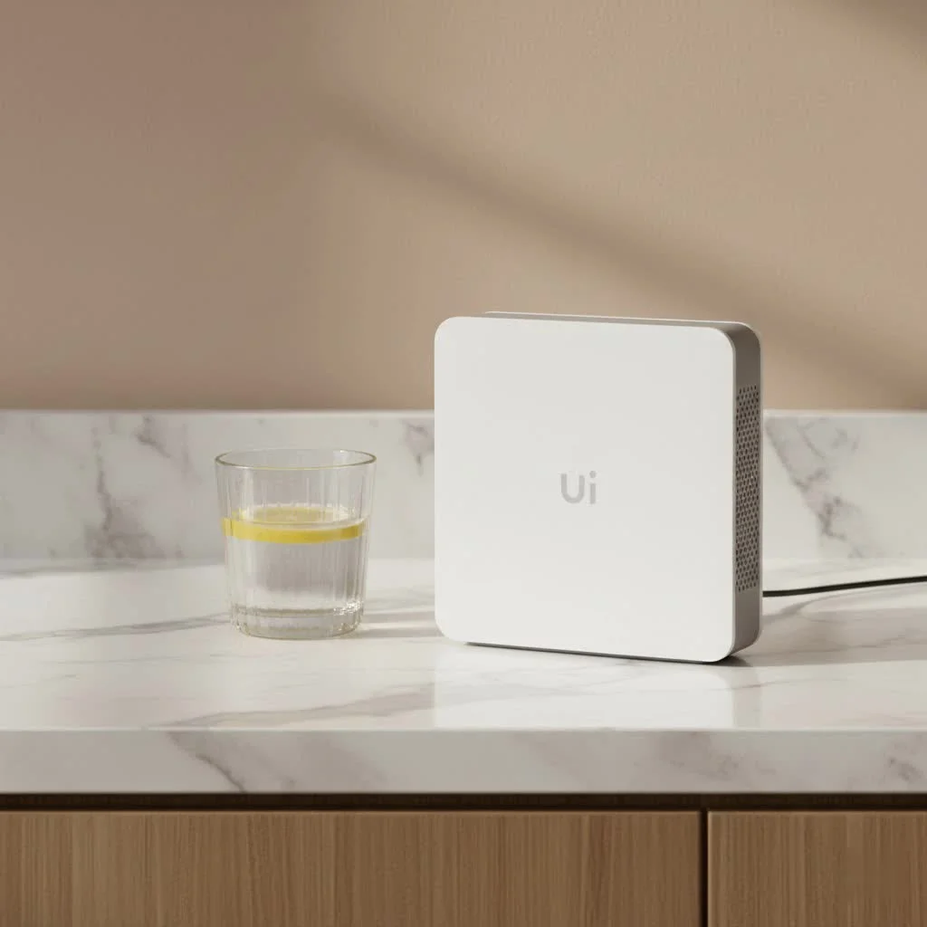 Modern gigabit WiFi router with multiple antennas
