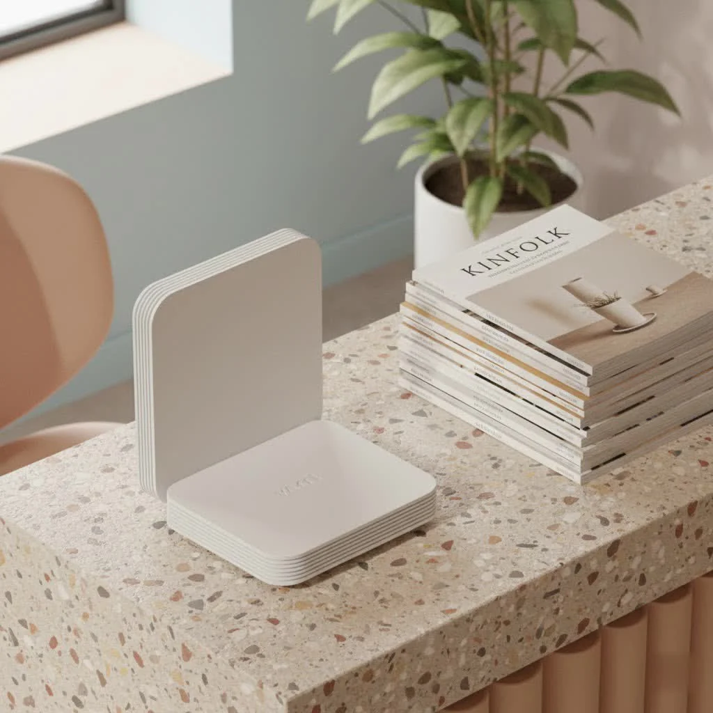 Modern 6GHz WiFi router with multiple antennas