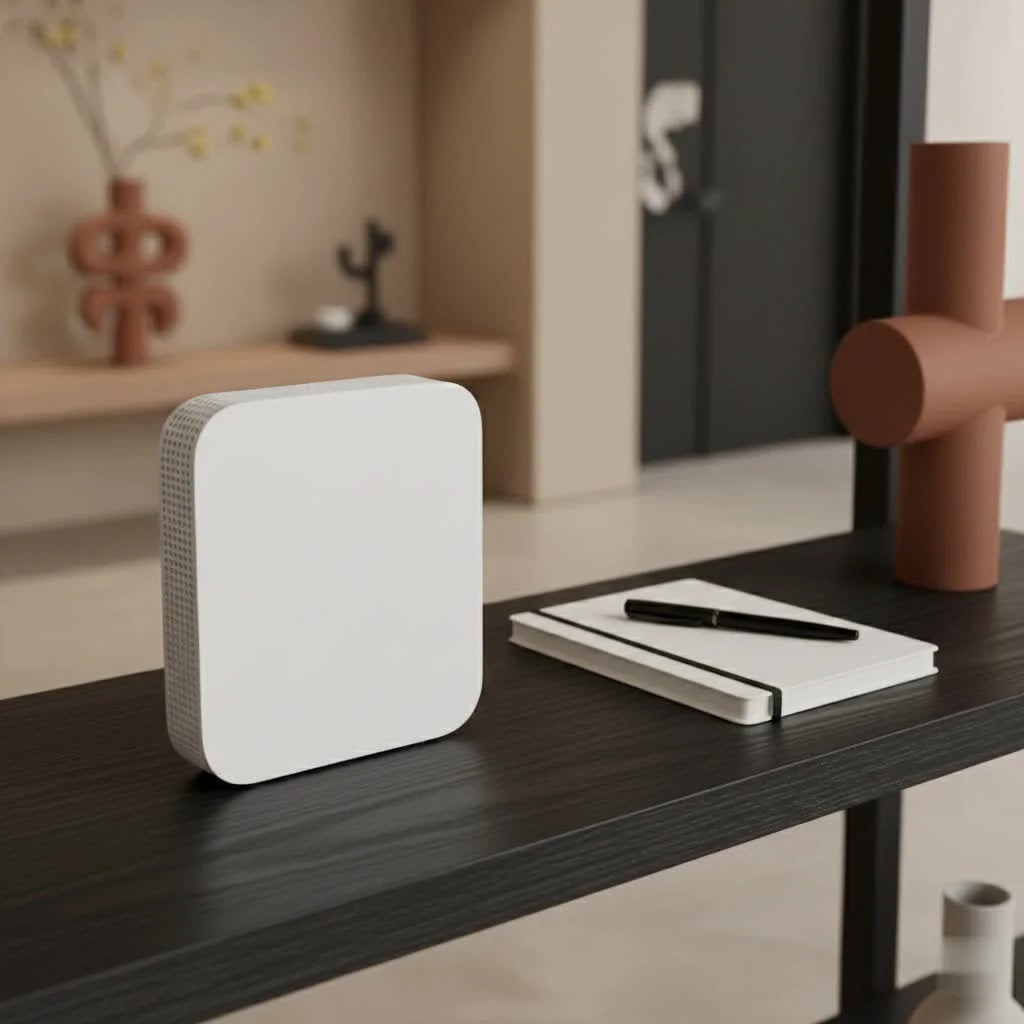 Modern Wi-Fi router with multiple antennas for long-range coverage