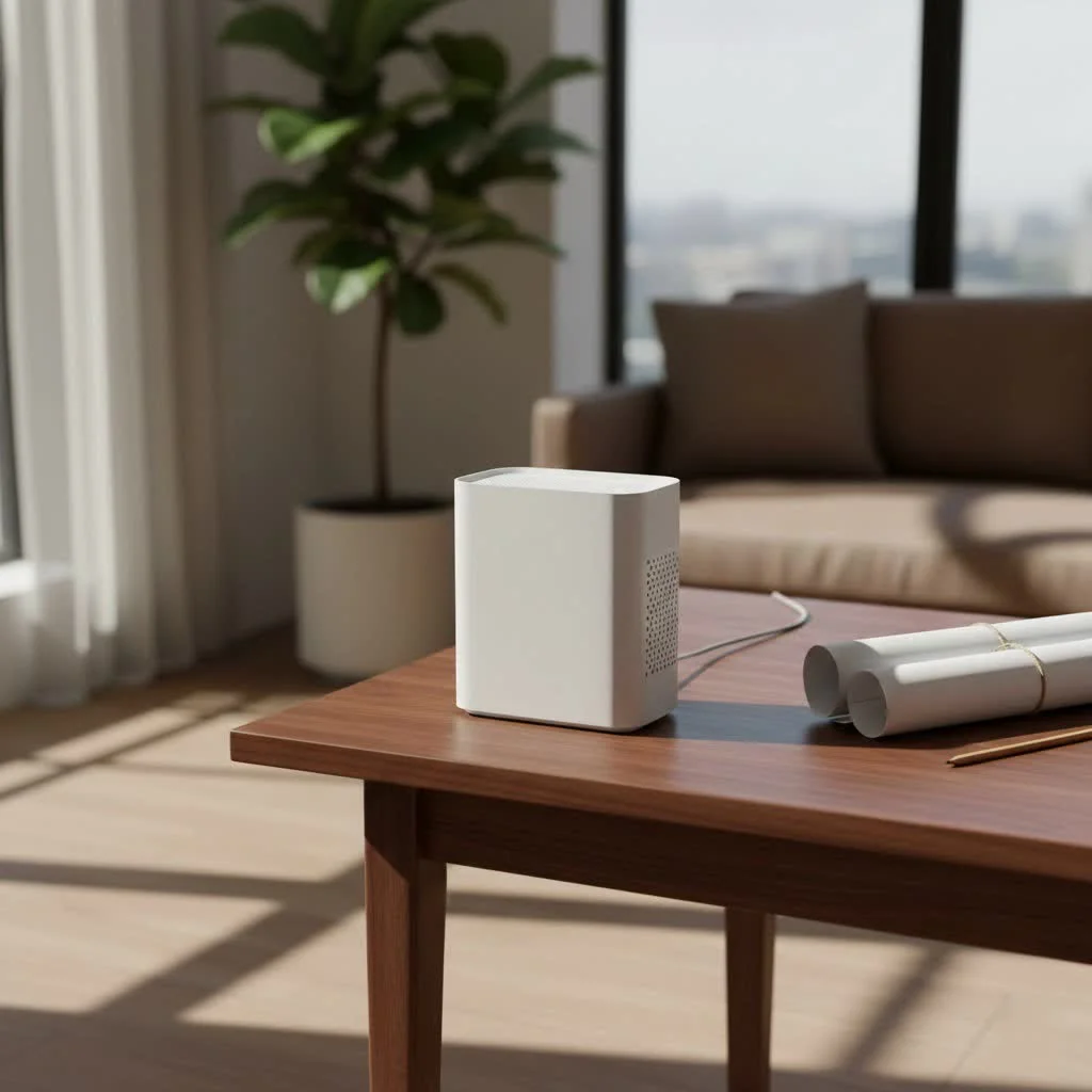 Mini WiFi router providing portable internet connectivity